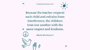 Child learning through Montessori hands-on materials and activities