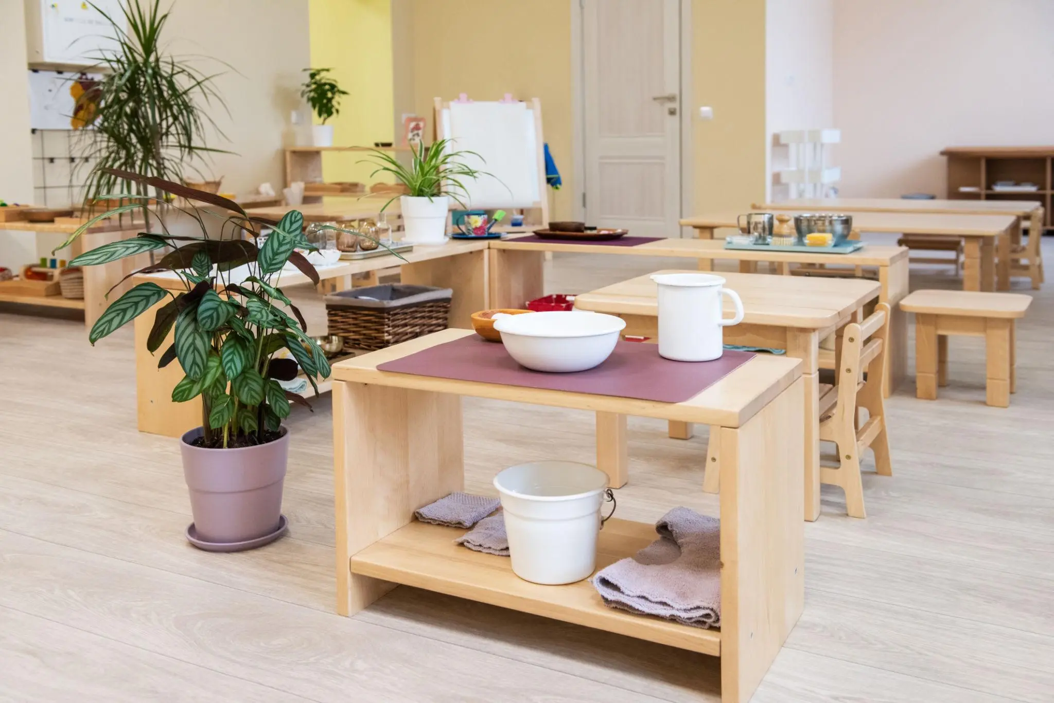 Prepared Montessori environment encouraging confidence and focus