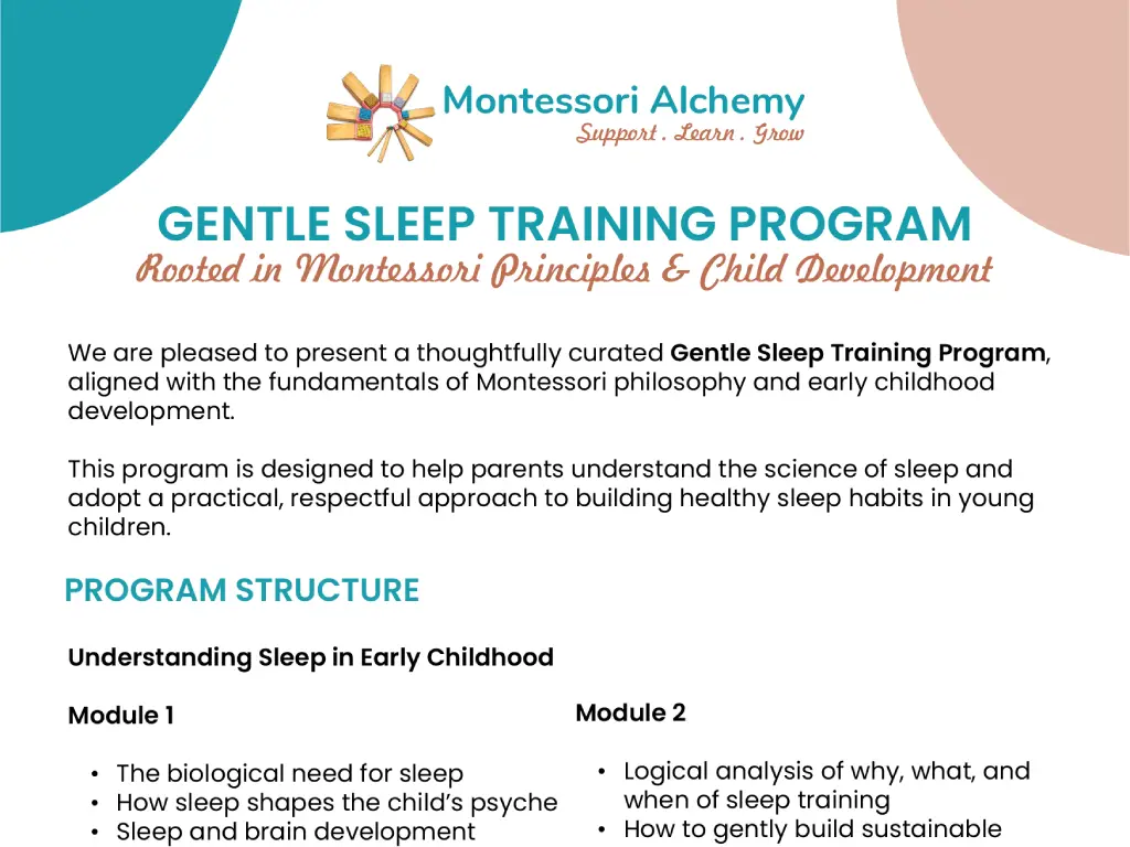 Gentle Sleep Training Program